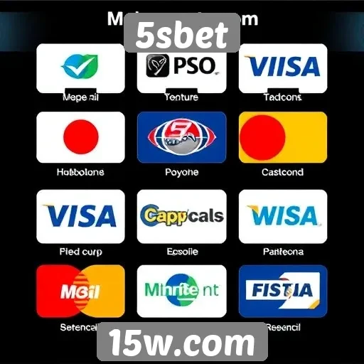 Diversidade de métodos de pagamento no 5sbet